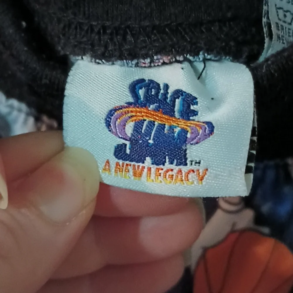 Vintage  90's space jam silky pants with side pockets